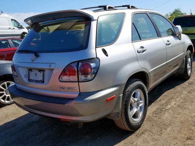 JTJHF10U920262710 - 2002 LEXUS RX 300 SILVER photo 4