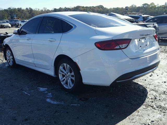 1C3CCCAB9FN723450 - 2015 CHRYSLER 200 LIMITE WHITE photo 3