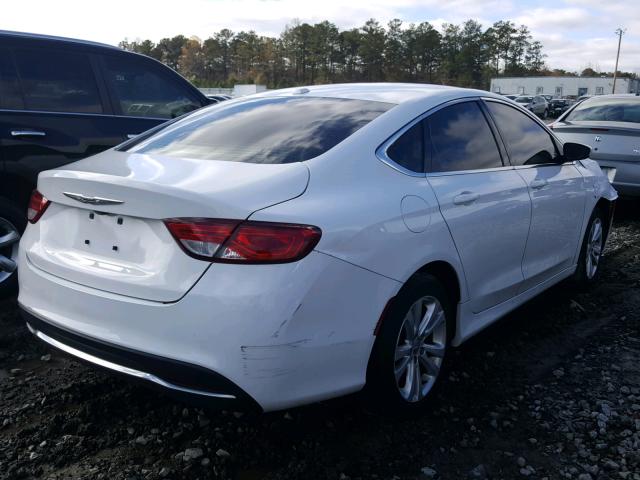 1C3CCCAB9FN723450 - 2015 CHRYSLER 200 LIMITE WHITE photo 4