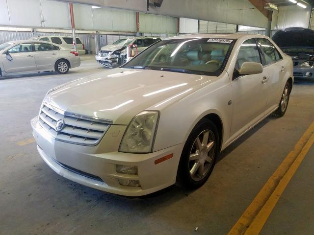 1G6DC67A550211490 - 2005 CADILLAC STS WHITE photo 2