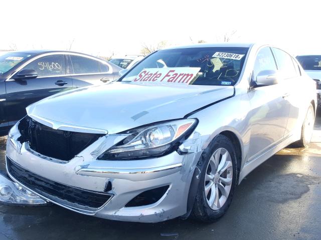 KMHGC4DD0DU244557 - 2013 HYUNDAI GENESIS 3. SILVER photo 2