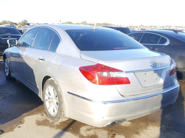 KMHGC4DD0DU244557 - 2013 HYUNDAI GENESIS 3. SILVER photo 3