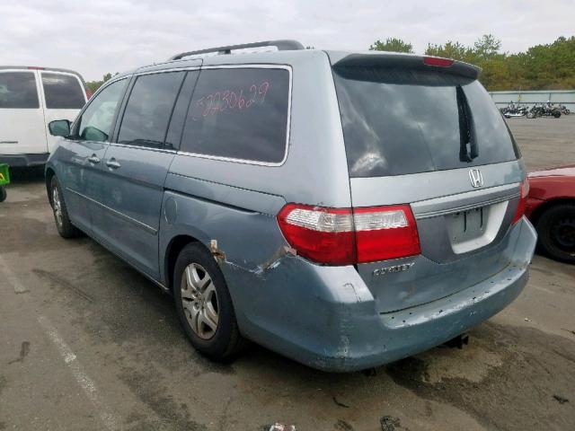 5FNRL38417B027887 - 2007 HONDA ODYSSEY EX GRAY photo 3