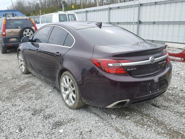 2G4GU5GX1H9179875 - 2017 BUICK REGAL GS BURGUNDY photo 3