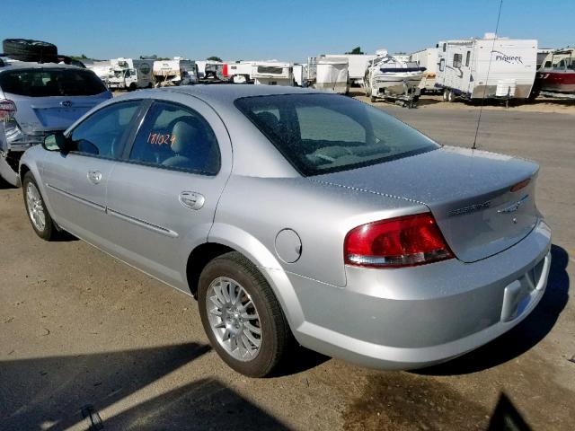 1C3AL56R54N127578 - 2004 CHRYSLER SEBRING LX SILVER photo 3