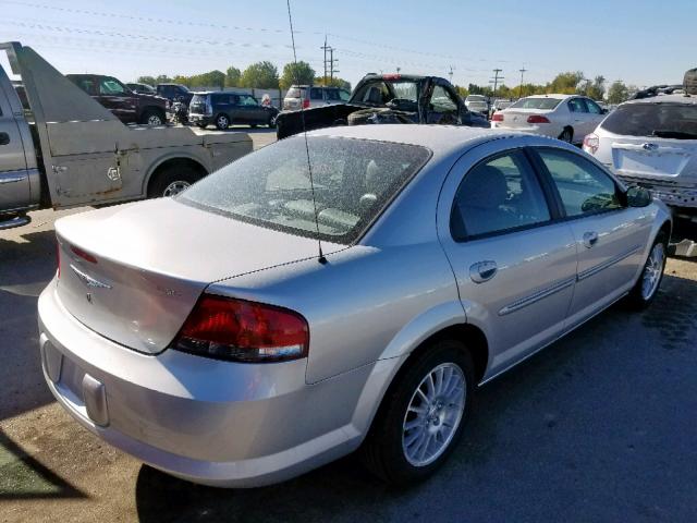 1C3AL56R54N127578 - 2004 CHRYSLER SEBRING LX SILVER photo 4