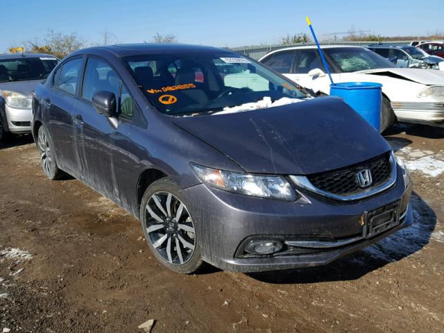 19XFB2F99FE282855 - 2015 HONDA CIVIC EXL BLACK photo 1