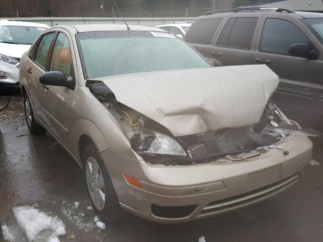 1FAFP34N97W106621 - 2007 FORD FOCUS ZX4 BEIGE photo 1