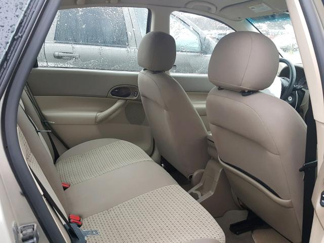 1FAFP34N97W106621 - 2007 FORD FOCUS ZX4 BEIGE photo 6