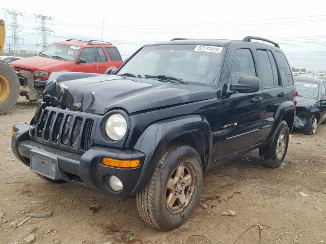 1J4GL58K62W163688 - 2002 JEEP LIBERTY LI BLACK photo 2