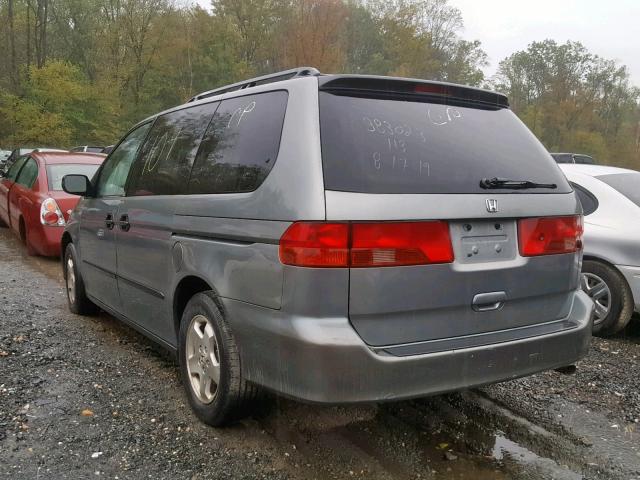 2HKRL18521H556576 - 2001 HONDA ODYSSEY LX GRAY photo 3