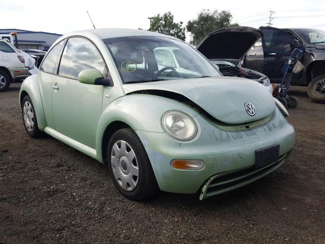 3VWBK21C91M424389 - 2001 VOLKSWAGEN NEW BEETLE GREEN photo 1