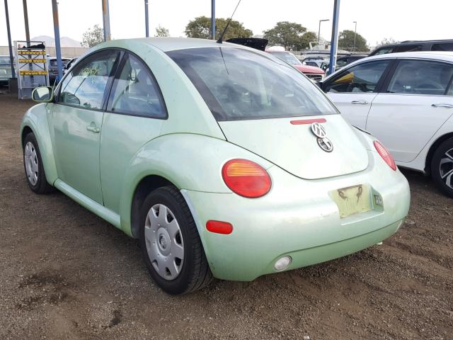 3VWBK21C91M424389 - 2001 VOLKSWAGEN NEW BEETLE GREEN photo 3