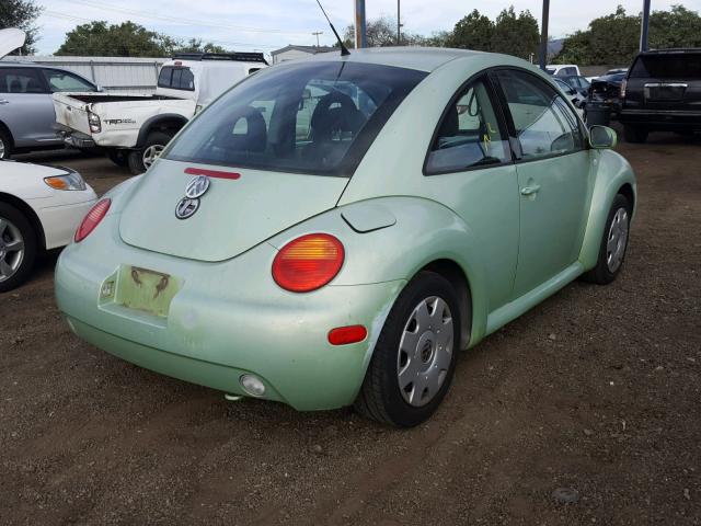 3VWBK21C91M424389 - 2001 VOLKSWAGEN NEW BEETLE GREEN photo 4