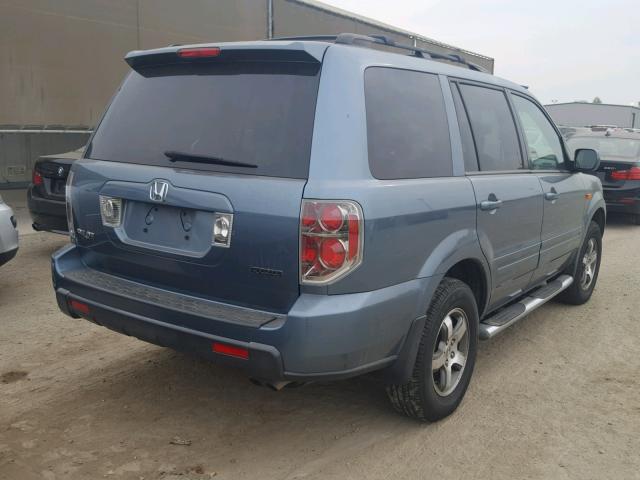 5FNYF18378B003674 - 2008 HONDA PILOT SE BLUE photo 4