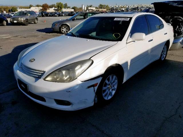 JTHBF30G030104996 - 2003 LEXUS ES 300 WHITE photo 2