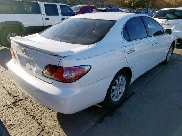 JTHBF30G030104996 - 2003 LEXUS ES 300 WHITE photo 4