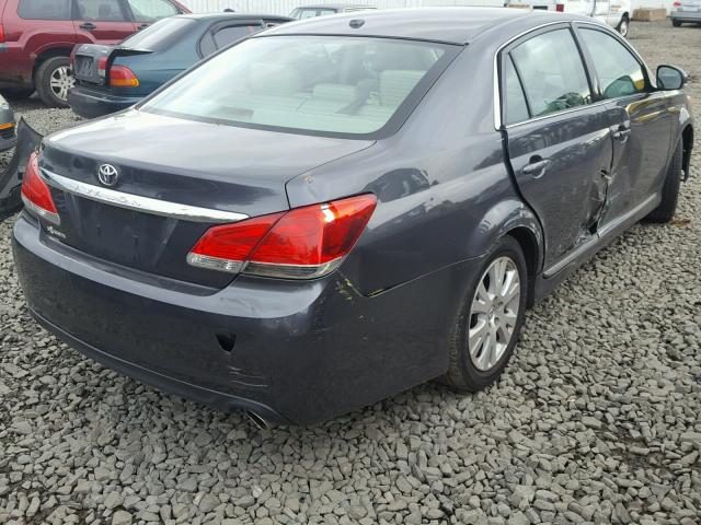 4T1BK3DB5BU407822 - 2011 TOYOTA AVALON BAS CHARCOAL photo 4
