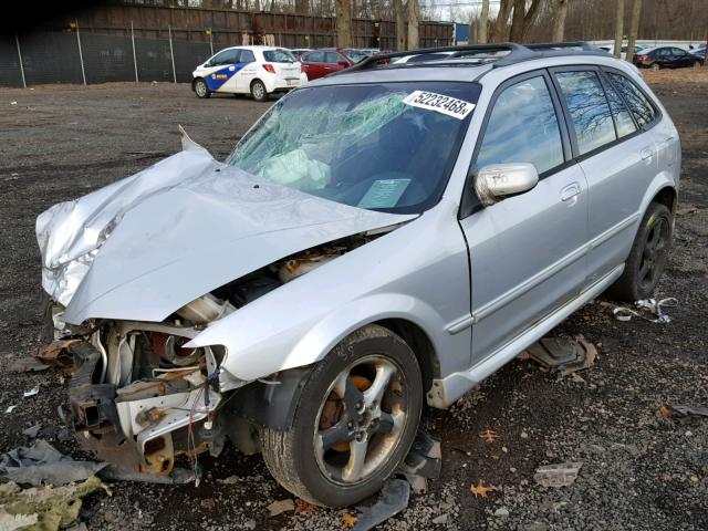 JM1BJ246621515680 - 2002 MAZDA PROTEGE PR SILVER photo 2