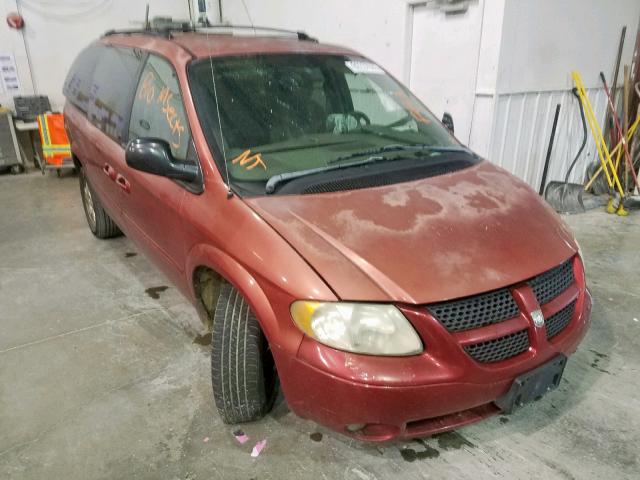 2D4GP44L83R149744 - 2003 DODGE GRAND CARA RED photo 1