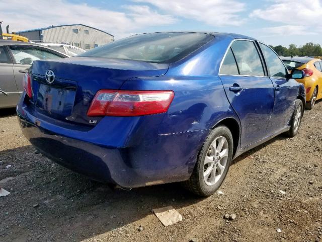 4T1BE46K99U408640 - 2009 TOYOTA CAMRY BASE BLUE photo 4