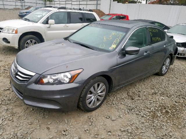 1HGCP2F8XBA019784 - 2011 HONDA ACCORD EXL GRAY photo 2