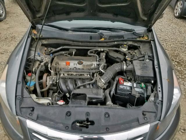 1HGCP2F8XBA019784 - 2011 HONDA ACCORD EXL GRAY photo 7