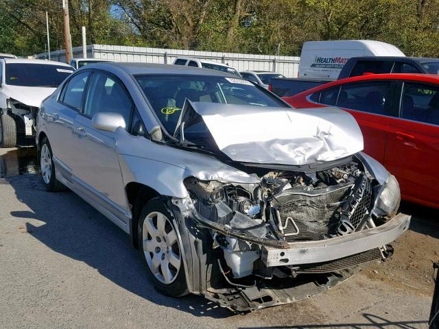 2HGFA1F55AH538112 - 2010 HONDA CIVIC LX SILVER photo 1