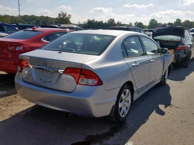 2HGFA1F55AH538112 - 2010 HONDA CIVIC LX SILVER photo 4