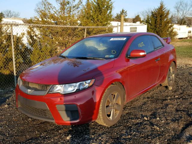 KNAFU6A20A5150578 - 2010 KIA FORTE EX RED photo 2