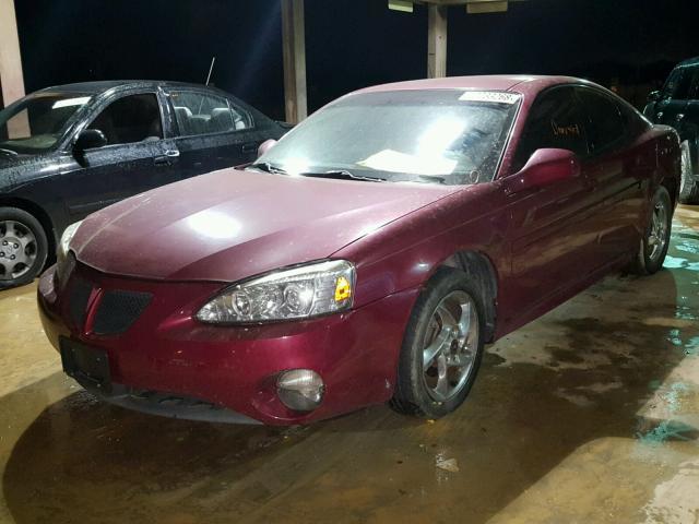 2G2WP522941261871 - 2004 PONTIAC GRAND PRIX MAROON photo 2