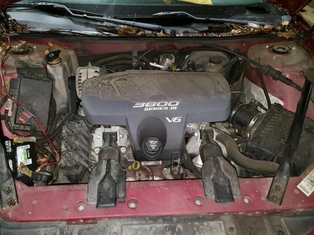 2G2WP522941261871 - 2004 PONTIAC GRAND PRIX MAROON photo 7