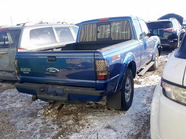 1FTLR4FE7BPA64916 - 2011 FORD RANGER SUP BLUE photo 4