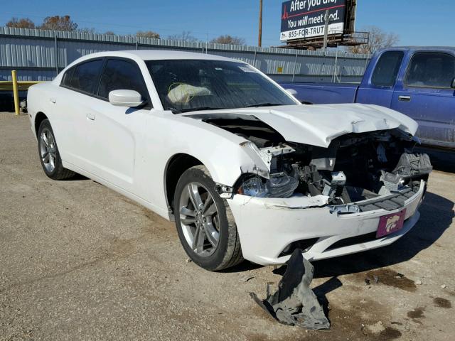 2C3CDXJG3DH571879 - 2013 DODGE CHARGER SX WHITE photo 1