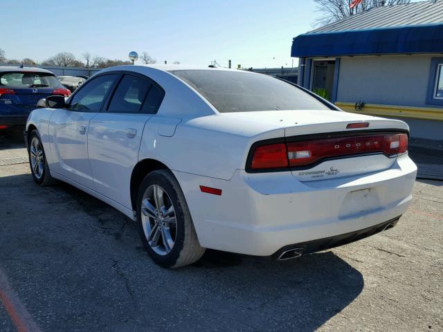 2C3CDXJG3DH571879 - 2013 DODGE CHARGER SX WHITE photo 3