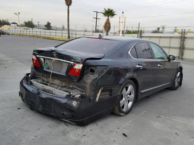 JTHBL5EF9A5093288 - 2010 LEXUS LS 460 GRAY photo 4