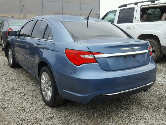 1C3BC4FB4BN558346 - 2011 CHRYSLER 200 LX BLUE photo 3