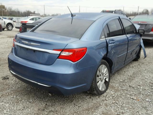 1C3BC4FB4BN558346 - 2011 CHRYSLER 200 LX BLUE photo 4