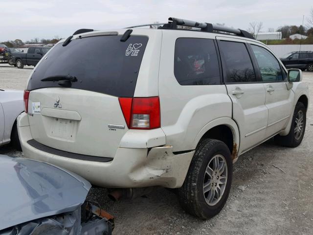 4A4MN41S64E024122 - 2004 MITSUBISHI ENDEAVOR L WHITE photo 4