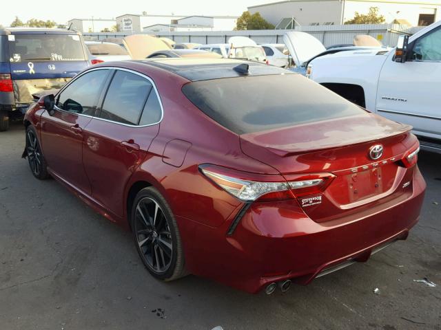 4T1B61HK2JU540474 - 2018 TOYOTA CAMRY XSE RED photo 3