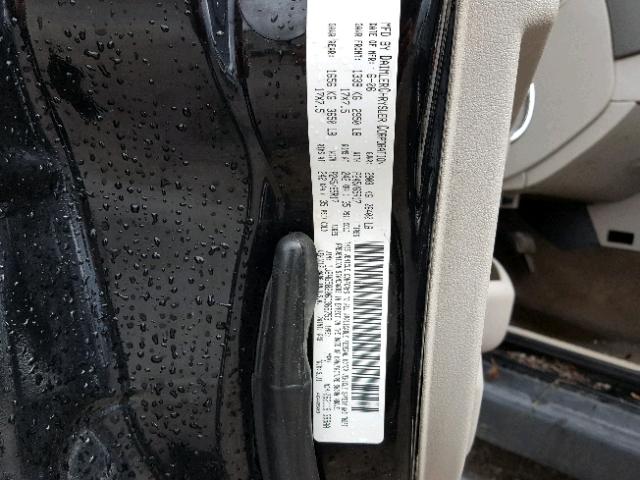 1J8HG58206C366753 - 2006 JEEP COMMANDER BLACK photo 10