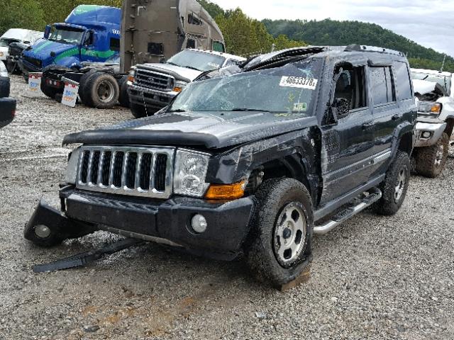 1J8HG58206C366753 - 2006 JEEP COMMANDER BLACK photo 2
