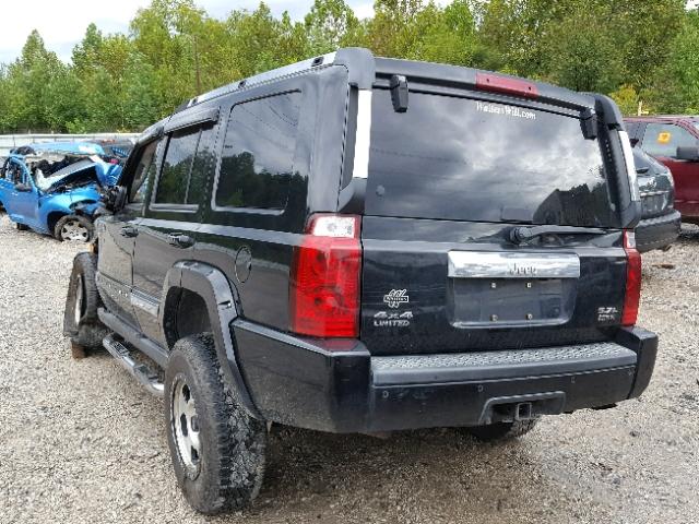 1J8HG58206C366753 - 2006 JEEP COMMANDER BLACK photo 3