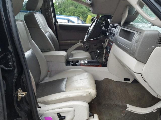 1J8HG58206C366753 - 2006 JEEP COMMANDER BLACK photo 5