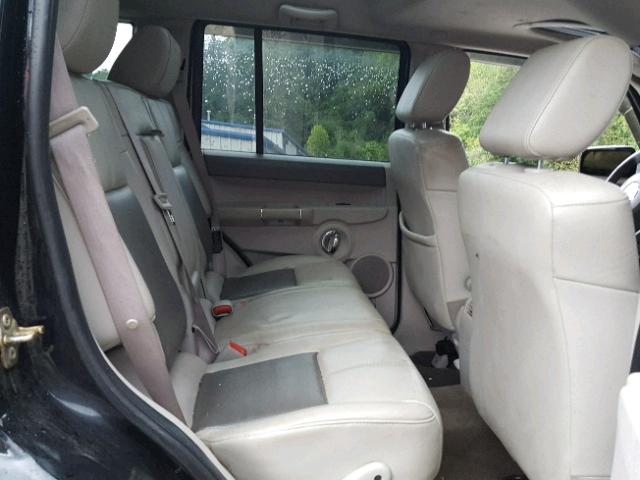 1J8HG58206C366753 - 2006 JEEP COMMANDER BLACK photo 6