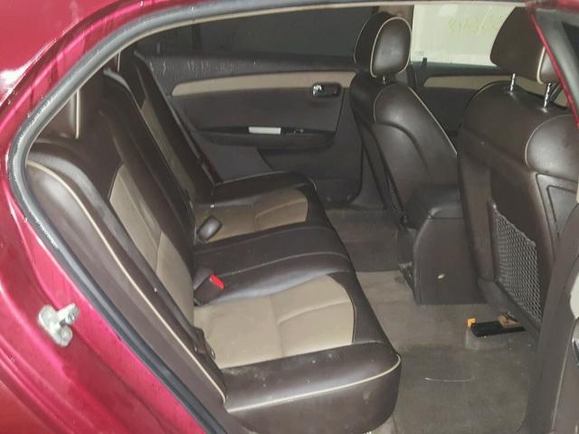 1G1ZK57748F218252 - 2008 CHEVROLET MALIBU LTZ MAROON photo 6