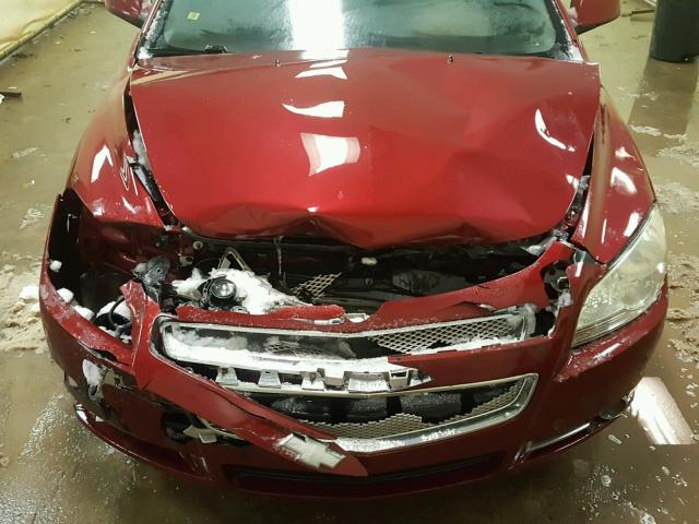 1G1ZK57748F218252 - 2008 CHEVROLET MALIBU LTZ MAROON photo 7