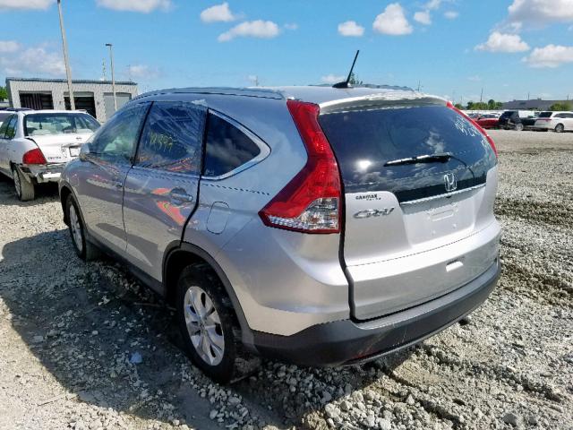 2HKRM3H72CH513417 - 2012 HONDA CR-V EXL SILVER photo 3