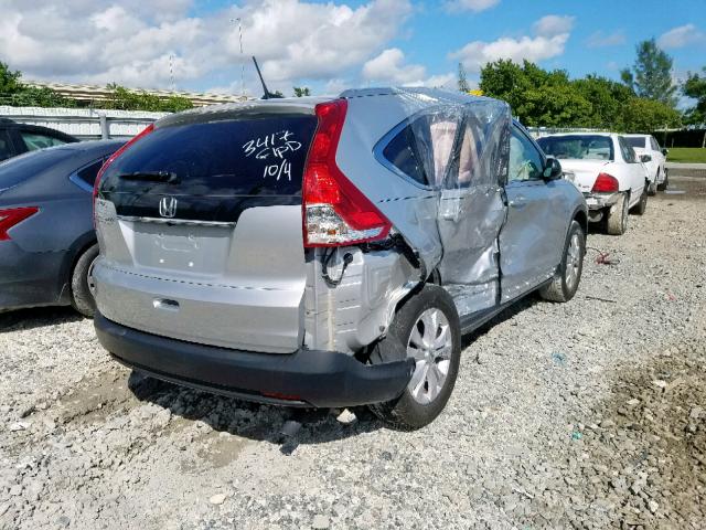 2HKRM3H72CH513417 - 2012 HONDA CR-V EXL SILVER photo 4