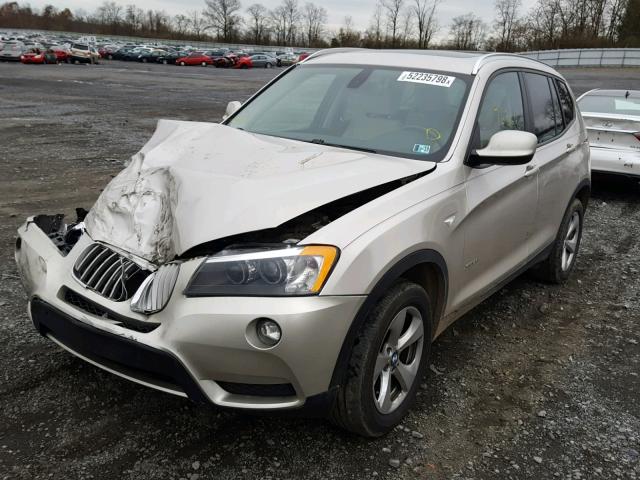 5UXWX5C58CL728516 - 2012 BMW X3 XDRIVE2 TAN photo 2